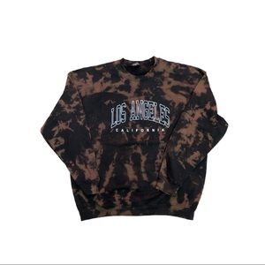 Los Angeles crew neck tie dye